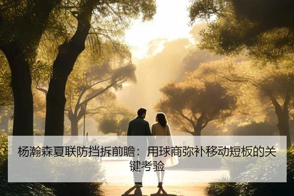 杨瀚森夏联防挡拆前瞻：用球商弥补移动短板的关键考验